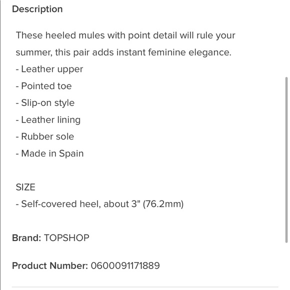 Topshop Jackson Mules - Picture 6 of 6